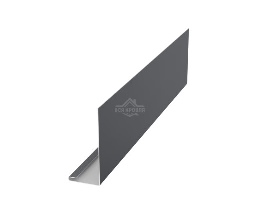 Планка лобовая 40х250 для сайдинга Полиэстер RAL 7024