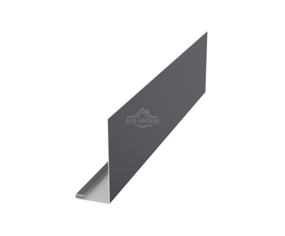 Планка лобовая 40х250 для сайдинга Полиэстер RAL 7024