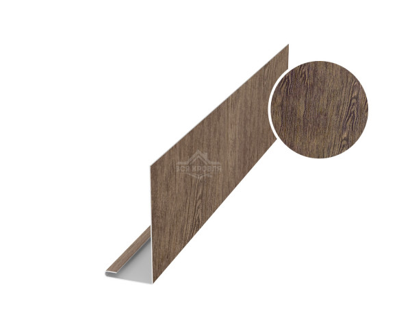 Планка лобовая 40х250 для сайдинга Printech двусторонний Античный дуб