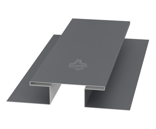 Планка стыковочная (H-профиль) 45х75х45 для сайдинга MAT RAL 7024