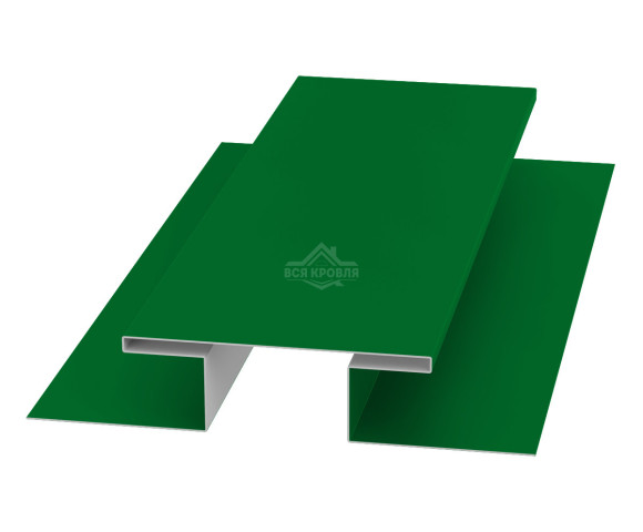 Планка стыковочная (H-профиль) 45х75х45 для сайдинга Полиэстер RAL 6002