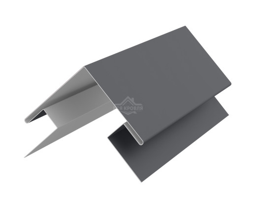 Угол сложный внешний 45х75х75х45 для сайдинга MAT RAL 7024