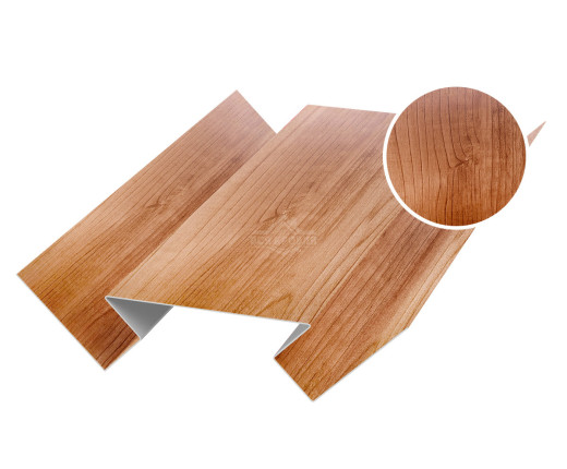 Угол внутренний 45х75х45 для сайдинга Printech Светлое дерево