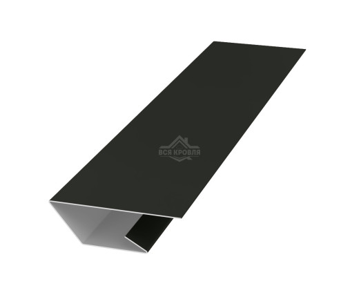 Планка стартово-финишная 50х20х20 для сайдинга MAT двусторонний RAL 9005