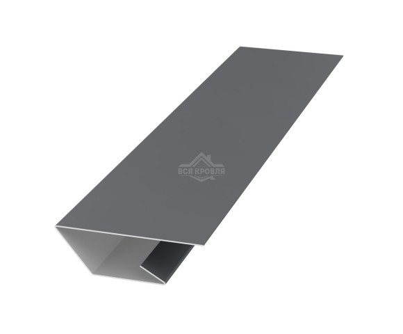 Планка стартово-финишная 50х20х20 для сайдинга MAT RAL 7024