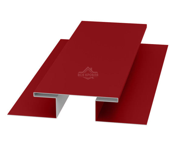 Планка стыковочная (H-профиль) 45х75х45 для сайдинга Полиэстер RAL 3003