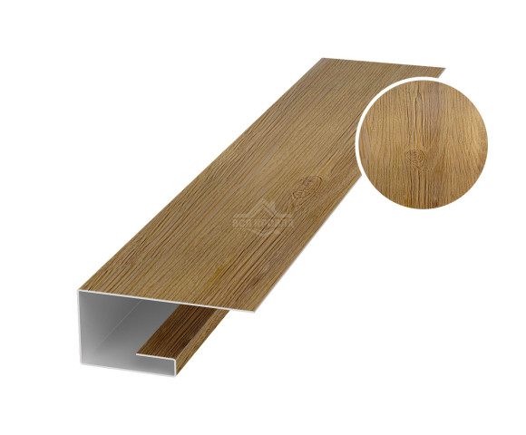 Планка завершающая (J-профиль) 45х20х25 для сайдинга Printech Каштан