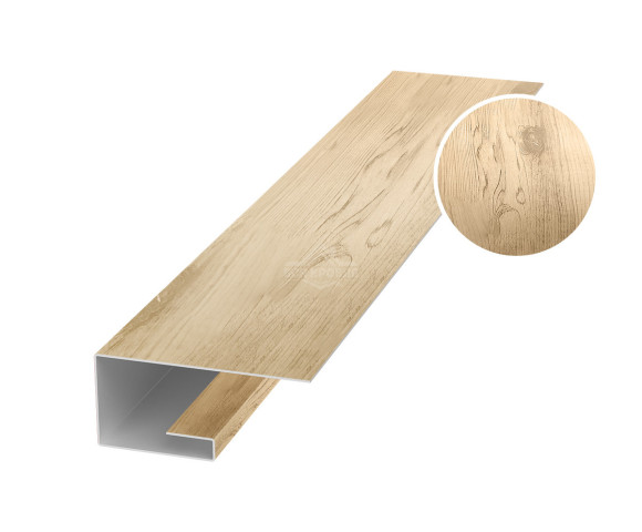 Планка завершающая (J-профиль) 45х20х25 для сайдинга Printech Орех