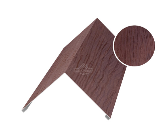 Угол внешний 75х75 для сайдинга Printech Темное дерево