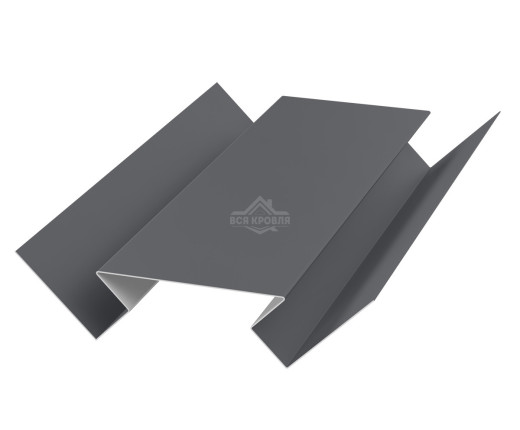 Угол внутренний 45х75х45 для сайдинга MAT двусторонний RAL 7024