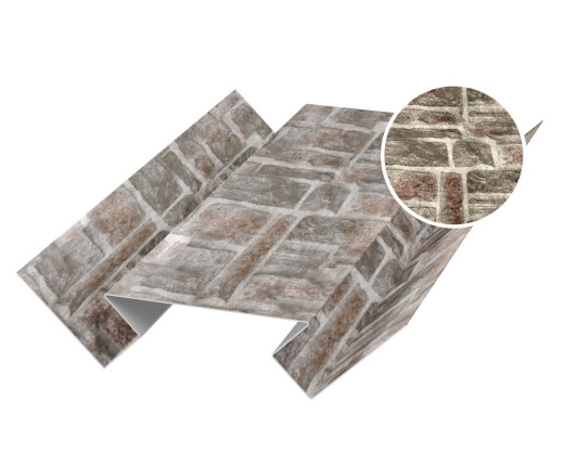 Угол внутренний 45х75х45 для сайдинга Printech Камень песчаник