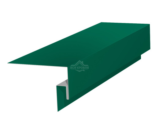 Околооконная фаска сложная (J-фаска) 50х50х200 для сайдинга Полиэстер RAL 6029