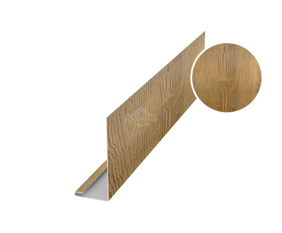 Планка лобовая 40х250 для сайдинга Printech Каштан