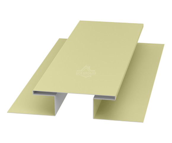 Планка стыковочная (H-профиль) 45х75х45 для сайдинга Полиэстер RAL 1014