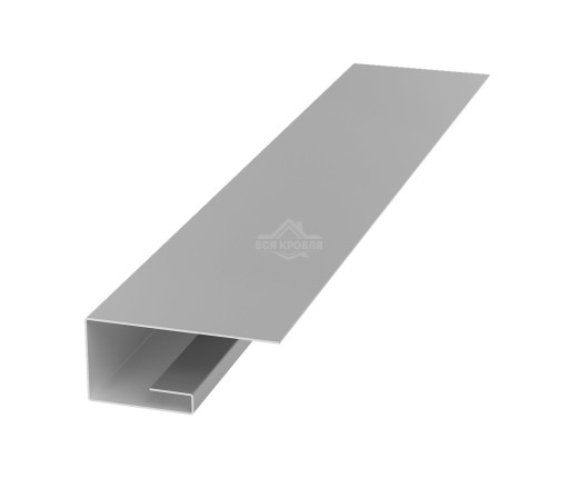 Планка завершающая (J-профиль) 45х20х25 для сайдинга Полиэстер RAL 9006