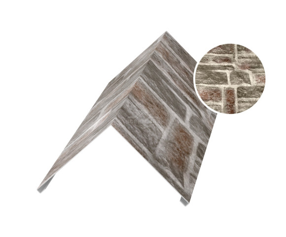 Угол внешний 75х75 для сайдинга Printech Камень песчаник