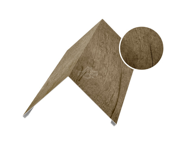 Угол внешний 75х75 для сайдинга Printech Винтаж темный