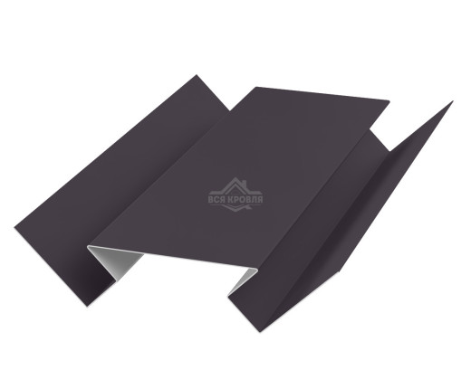 Угол внутренний 45х75х45 для сайдинга MAT RAL 8019