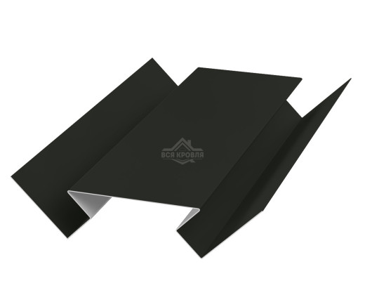 Угол внутренний 45х75х45 для сайдинга MAT RAL 9005