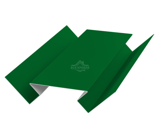 Угол внутренний 45х75х45 для сайдинга Полиэстер RAL 6002