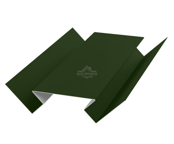 Угол внутренний 45х75х45 для сайдинга Полиэстер RAL 6020