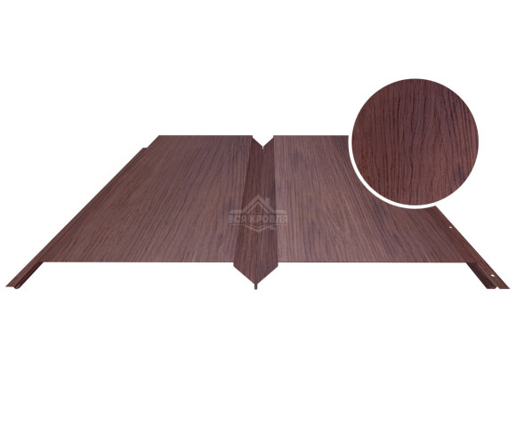 Евробрус Гладкий 0.5 Printech двусторонний Темное дерево