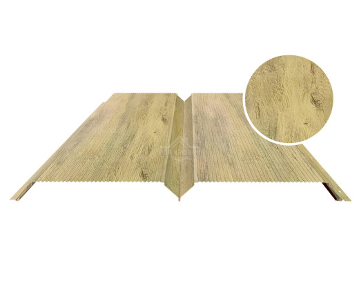 Евробрус с микрогофрой 0.5 Printech Винтаж светлый