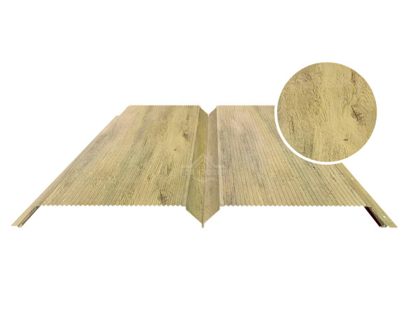 Евробрус с микрогофрой 0.5 Printech Винтаж светлый