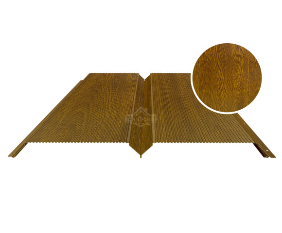 Евробрус с микрогофрой 0.5 Printech Золотой дуб