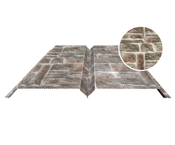 Евробрус с микрогофрой 0.5 Printech Камень песчаник