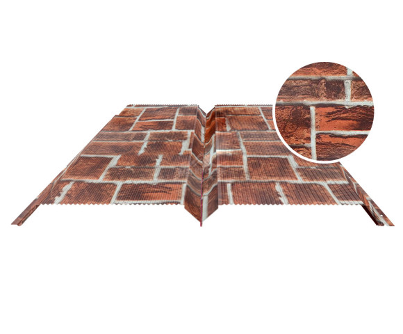 Евробрус с микрогофрой 0.5 Printech Кирпич