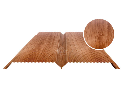 Евробрус с микрогофрой 0.5 Printech Светлое дерево