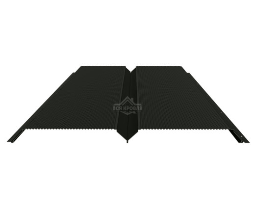 Евробрус с микрогофрой 0.5 MAT двусторонний RAL 9005