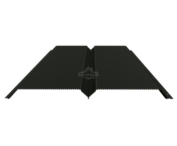 Евробрус с микрогофрой 0.5 MAT двусторонний RAL 9005