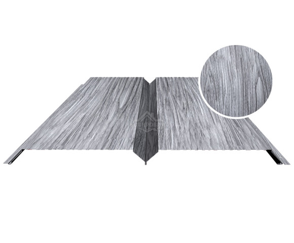 Евробрус с тиснением 0.5 Printech Дымчатый дуб