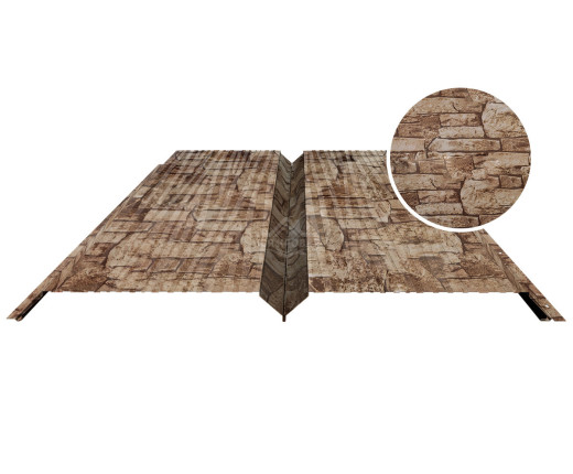 Евробрус с тиснением 0.5 Printech Дикий камень