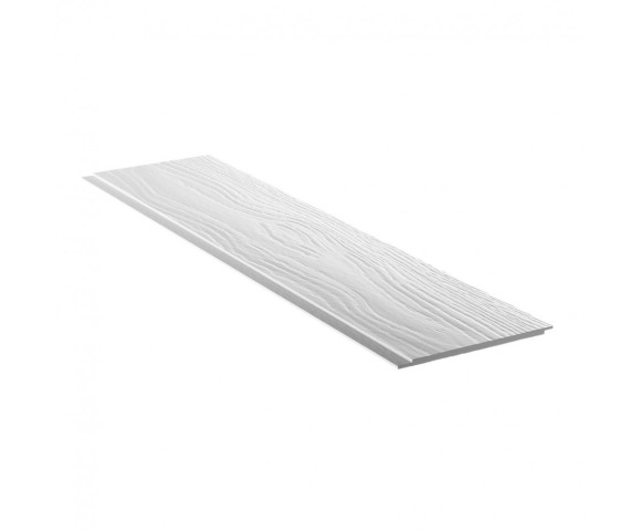 Фиброцементный сайдинг Фибростар Click КР 01 Сигнальный Белый