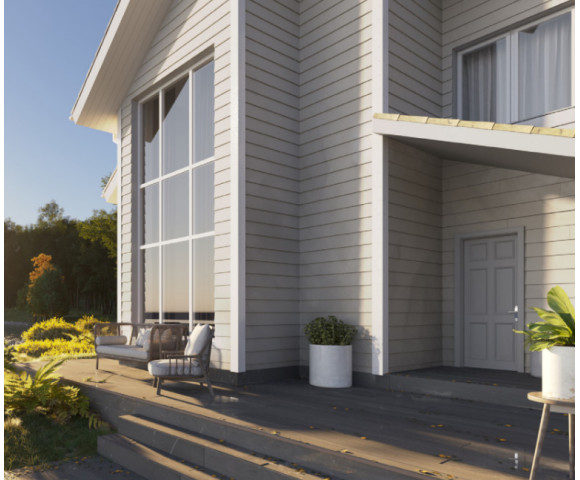 Фиброцементный сайдинг Фибростар Click КР 01 Сигнальный Белый