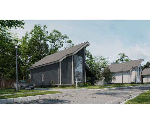 Фиброцементный сайдинг Фибростар Click КР 19 Графитовый серый