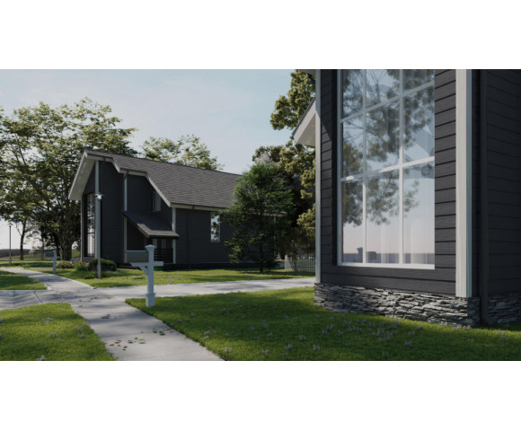 Фиброцементный сайдинг Фибростар Click КР 19 Графитовый серый