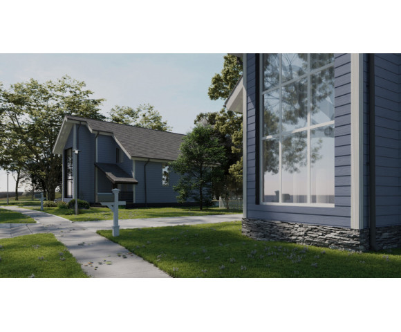 Фиброцементный сайдинг Фибростар Click КР 64 Синяя Ночь