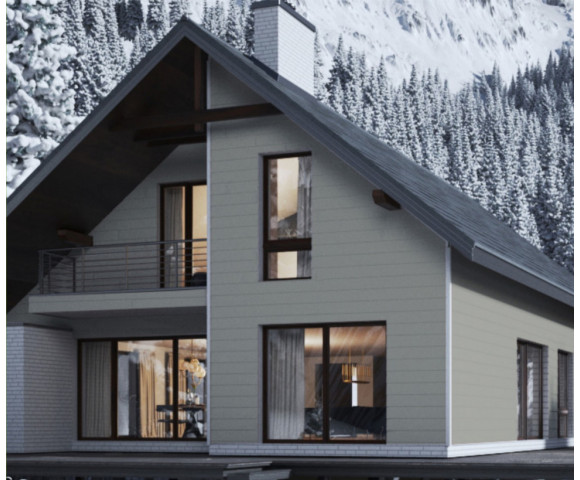 Фиброцементный сайдинг Фибростар Wood КС 12 Серая Галька