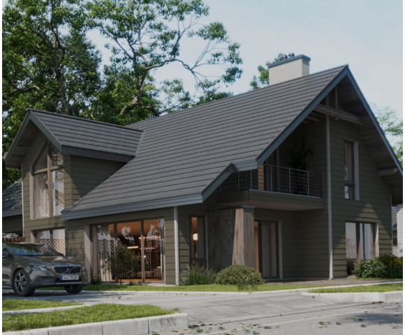 Фиброцементный сайдинг Фибростар Wood КС 36 Оливковый Серый