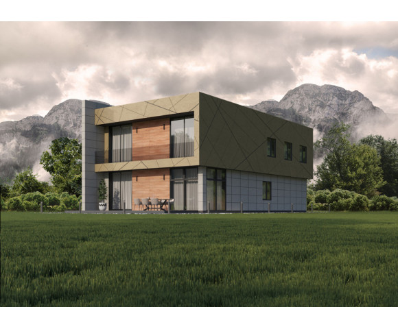 Фиброцементные панели Roofas COLOR Line Mustard