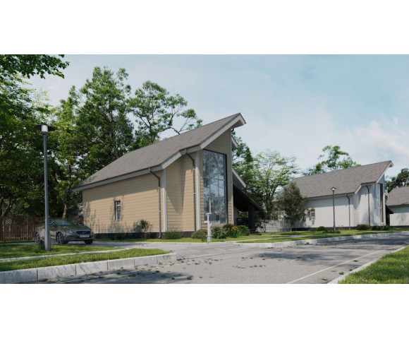 Фиброцементный сайдинг Фибростар Click КР 07 Насыщенный бежевый