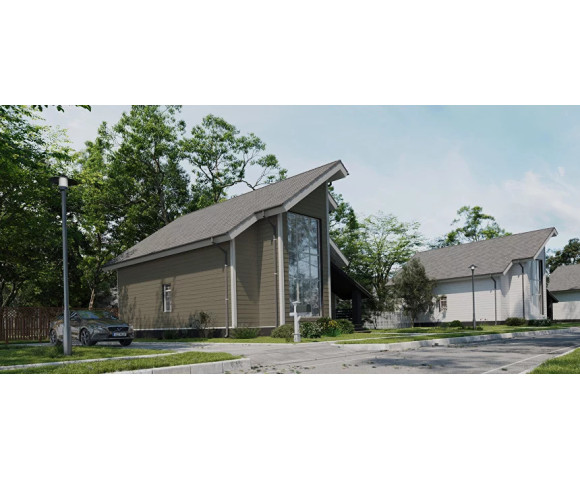 Фиброцементный сайдинг Фибростар Click КР 36 Оливковый Серый