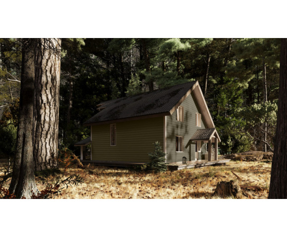 Фиброцементный сайдинг Фибростар Click КР 36 Оливковый Серый