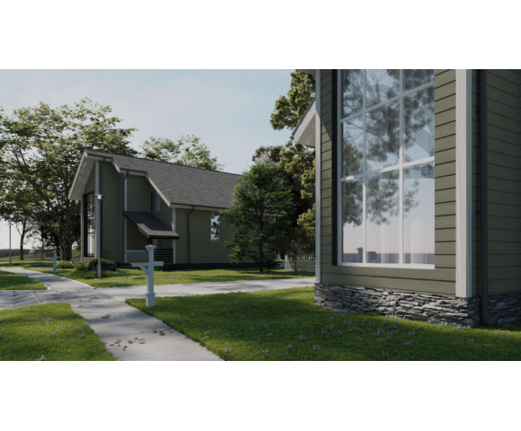 Фиброцементный сайдинг Фибростар Click КР 36 Оливковый Серый