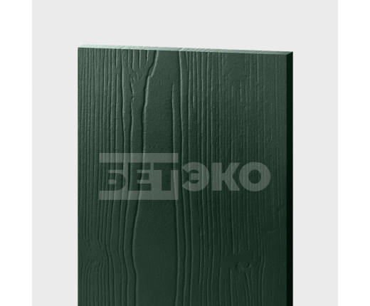 Фиброцементный сайдинг БЕТЭКО Вудстоун Клик шип-паз под кляймер Темно-зеленый 6009