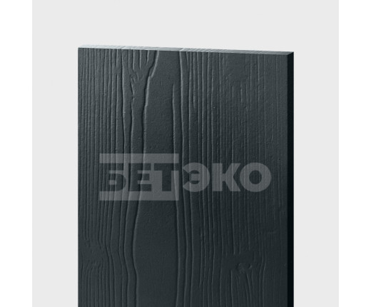Фиброцементный сайдинг БЕТЭКО Вудстоун Клик шип-паз под кляймер Антрацитовый-серый 7016
